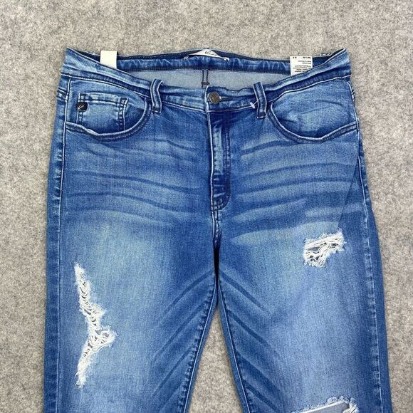 KanCan Distressed Blue Jeans - Picture 2 of 11